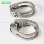 티타늄 합금 자전거 시트 포스트 클램프 MTB 도로 튜브 홀더 34.9mm/31.8mm Ti 사이클링 액세서리 : 구재윤상사