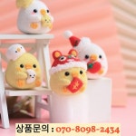 만화 오리 울 펠트 DIY 크로스 스티치 키트 동물 재미있는 찌르기 바늘 바느질 인형 선물 홈 장식 : 본토마켓