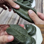 쑥개떡 맛있는떡 쑥떡 : 천지개비