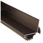 펨코 085590 210DV48 도어 슈, 다크 브론즈 마감, 블랙 에코-V 인서트, 폭 2인치, 길이 48인치, : 토리가든.