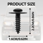 Icyhaws 30PCS 펜더 라이너 스플래시 실드 휠하우스 나사 혼다 호환 호환 어코드 시빅 CR-V 요소 장착 파일럿 오디세이 전주곡 Acura... 