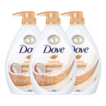도브 수딩 코코넛오트 바디워시 코코넛, 1L, 3개 : 씨엔유통