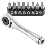 ARES 70040-1/4인치 드라이브 클로즈 쿼터 마이크로 비트 래칫 | 고토크 72- : 딜바마켓