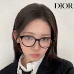 디올 안경 Mini CD O R5F 원형 뿔테 : ON THE FACE