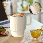 전기 주전자 휴대용 주전자 STEW 1L 주전자 미니 600W 접이식 전기 보일러 EU Plug 220V : 소연37