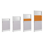 MDBM) RENOPLAN 양면벨트 공부용 상부유리형 블럭파티션 병원 [H1354] 사무실용 : 모던사무용가구