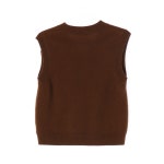 LENINA 르니나 울40% 브라운 브이넥 니트 조끼 베스트 : 뉴오프