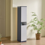 틈새 슬림 우드 수납 인테리어 보관함 좁은 현관 아파트 원룸 사무실 실내화 거치대 슈즈렉 나무 화이트 네이비 정리대 선반 도어 신발장 300... 