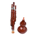 초보자를 위한 미나올룰루스 중국 훌루시 플루트 소년 소녀 및 성인을 관악기 연주가 쉬운 나무 디자인 : 트렉...