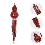 초보자를 위한 미나올룰루스 중국 훌루시 플루트 소년 소녀 및 성인을 관악기 연주가 쉬운 나무 디자인 : 트렉...