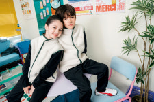 푸마 겨울 동복 후리스 트레이닝 세트 태권도 단체 키즈 상하 세트 : 골드스포