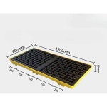 오일 기름 파레트 330 누수방지-m41 330 누출방지 490x355x100 미니 테이블 받침 58cm 누출 적재 드럼 깔개 파렛트 330 330 58cm 테이블... 