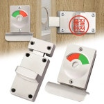 1세트 표시기 도어 잠금 알루미늄 화장실 파티션 욕실 빨간색 녹색 공중 WC 래치 : 태화산업