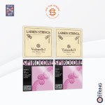 [조합선] 첼로 라센 오리지널 A,D현 + 스피로코레 텅스텐 G,C현 세트 : 온더스트링