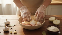 기름 없이 오븐에서 구워낸 국산 닭가슴살 닭강정 에어프라이어 15분 완성 : 푸짐한 우리집상회