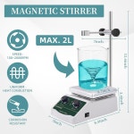 HOUSE 300 /572 마그네틱 교반기 핫 플레이트 2L 가열 믹서 2000 실험실 LSH 2 : 추추11아이