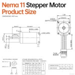 YEJMKJ 네마 11 24 고토크 0 기계용 리드 프린터 5mm 21 1M 로봇 20mm 1 바이폴라 2상 인치 CNC 스테퍼 샤프트 케이블 15Ncm 6 DIY 모터... 