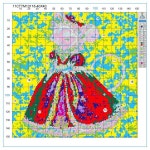 우아한 부인님 마우스 40X40CM/15.74인치 크로스 스티치 키트 DIY 11CT/14CT 자수 공예 용품 벽 장식 : 위시브릿지01