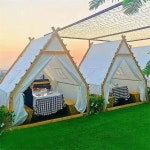 글램핑텐트제작 글램핑천막 오두막 조립식 쉘터 장박 R73 방타입2 2m 바닥 철제스타일 : 고요한상자