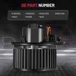 BDFHYK AC 히터 송풍기 모터 팬 700241 아우디 A3 콰트로 TT 호환, 폭스바겐 CC 골프 R GTI 제타, HVAC 어셈블리 교체 1K1820015L... 
