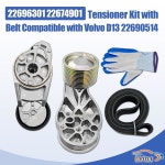 Volvo D13 22690514와 호환되는 벨트가 있는 Uritue 22696301 22674901 텐셔너 키트 : 에이스쇼핑몰28