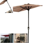 육햐 벽면 하프 파라솔 사이드 베란다 테라스 어닝 물통 받침대 베란다타프 야외파라솔 : 6HA상점