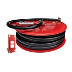 소화전 소방 릴 호스 수도관 랙 장비 파이프 소방호스릴(검은색 호스 20m) : 트레저레드