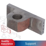 Z축 수직 리드스크류 너트 지지대 SIEG SX3 203 X3 및 JMD 3 BusyBee CX611 Grizzly G0619 미니 밀링 예비 부품용 : 사이클조이25