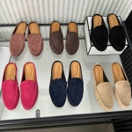 [G3956] 빅사이즈 쿠션감 좋은 스웨이드 로퍼 여성 데일리 슬리퍼 블로퍼 260mm : 새로이클라쓰