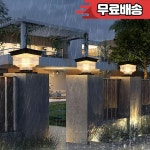 태양광 발전 기둥 헤드 라이트  안뜰 조명 현대 방수 빌라 정원 문짝 포스트 : 사이클조이25