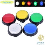 아케이드 버튼 60 LED 라이트 램프 큰 라운드 아케이드 비디오 게임 플레이어 푸시 버튼 스위치 아케이드 게임 : 데이지로지스틱7