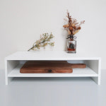 높은 모니터 받침대 2단 수납 책상정리 선반 정리대 완제품 3colors 데스크테리어 : 대영가구