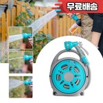 정원 호스 릴 16m/12m 수관 및 2 조인트가있는 휴대용 농장 세차 고압 물총 : 사이클조이25