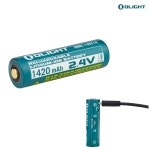 오라이트 Olight 맞춤형 1420mAh 14500 충전식 손전등 배터리 밧데리 : 정 택티컬