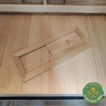 사우나 공기 추출기 장식 통풍 그릴 창 실용적이고 절묘한 부드러운 표면 목재 호흡기 배출구 : 원클릭딜리버리