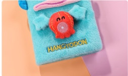 G1603 한교동 봉제노트 정품 귀여운 문어 산리오 귀여운 문구 공책 공부 오답 다이어리 : 쿠마네상점