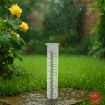 야외용 간편 판독 7인치 강우량계 울타리 잔디밭 데크 농장 마당용 눈도상 측정 도구 포함 : 글로벌마켓98