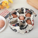 가정 정원 농장에서 사용할 수 있는 달걀 수집 바구니, 달걀 가방, 휴대용 달걀 운반기, 7개의 파우치가 있는 달걀 수집 바구니 : 데일리코드사