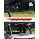 2024 2025 액세서리용 FOKIAUTO PP 선바이저 135 조절 가능 폴더블 안티 글레어 두꺼운 선 쉴드 그늘막 패널 교체 : 로트더컴퍼니