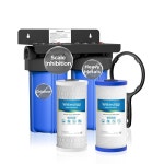 포함된 워터드롭 2단계 전체 가정용 정수 필터 시스템, 철, 스케일, 납, 염소, 맛, 5단계 여과, WD-WHF21-SH, 1인치 입구/출구 : 블리츠허브002