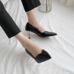[G3821] 골드스틸레토 블랙 하이힐 7cm : 새로이클라쓰