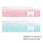 [누리PC]2pcs 실리콘 키보드 커버 방수 방진 보호 필름 Kb216P Wk636 그라디언트 핑크 민트 얇은 유연한 : 재윤상사10