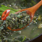 김봉찬명인 다슬기해장국 보양식 가정용 간편국다슬기 찌개 부추 아욱국 5팩 : 애드크로스