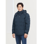 ZB-J1554 지벤 야외활동하기좋은 헤링본 모자 후드 탈부착 방수 방풍 패딩 점퍼 : 지벤공식대리점 지벤종합상사