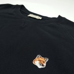 CN512 L 메종 키츠네 폭스헤드 블랙 맨투맨 : 바루사