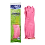 크린랩 고무장갑 소/중/대/특대 핑크 10켤레 식품용 식당 주방 : 경인장갑