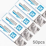 50/600pcs 빅 77 블레이드 클래식  면도날 스트레이트 면도기 더블 에지 스테인레스 스틸 62x16.2mm G0323 : 샵샵2샵샵