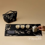 [다도 패브릭] 예향원 고급 견직 원단 다석 러너 티테이블 매트 E-10704 : 예향원