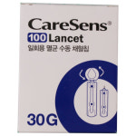 케어센스 케어N  혈당시험지 측정검사지 100매 ＋란셋체혈침100개 ＋이도스킨스왑1회용 알코올솜 100매 : HY 메디케어