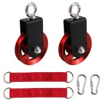 가정용 체육관 풀리 시스템용 CNQLIS 케이블 휠, 폴라스용 최대 660LBS 하중을 위한 90mm 알루미늄 합금 풀리. 파라 Red : 트러스트바이맨007